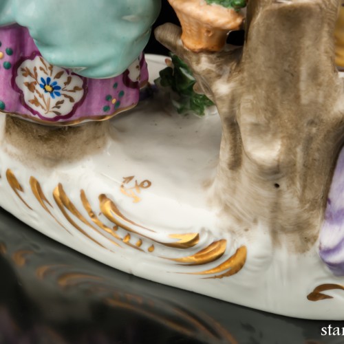 Пара с лопатой и лейкой, Sitzendorf, Германия, сер. 20 в