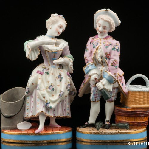 Пара "Выпивоха и горничная", Франция, 19 в