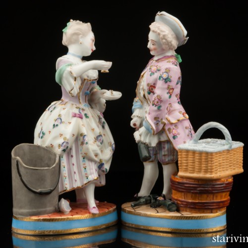 Пара "Выпивоха и горничная", Франция, 19 в