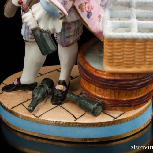 Пара "Выпивоха и горничная", Франция, 19 в