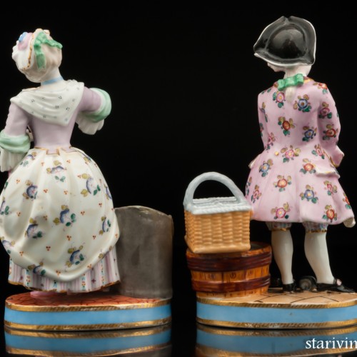 Пара "Выпивоха и горничная", Франция, 19 в