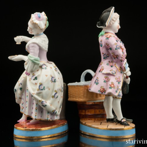 Пара "Выпивоха и горничная", Франция, 19 в