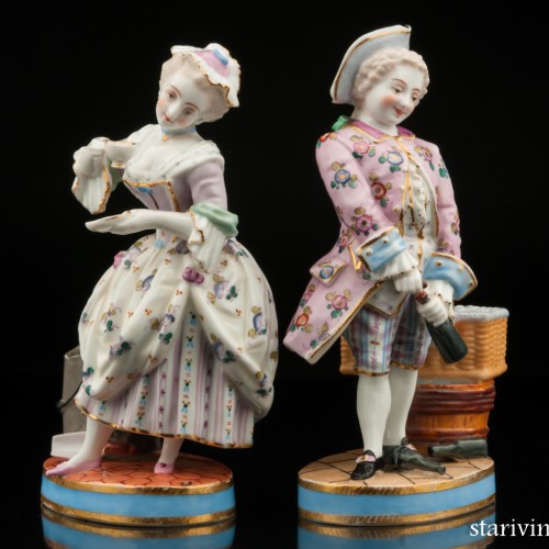 Пара "Выпивоха и горничная", Франция, 19 в