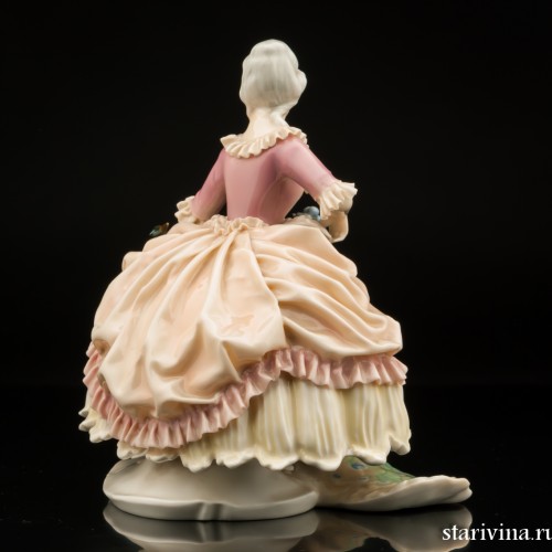 Дама с павлином, Karl Ens, Германия, 1920-30 гг