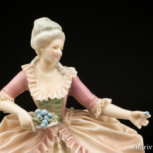 Дама с павлином, Karl Ens, Германия, 1920-30 гг