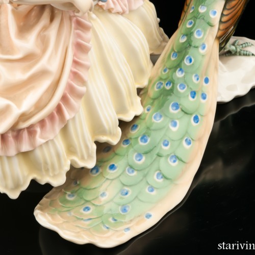 Дама с павлином, Karl Ens, Германия, 1920-30 гг