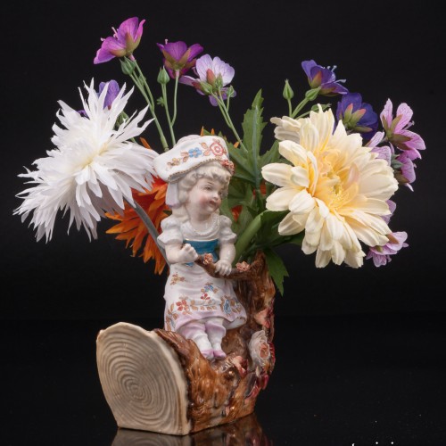 Девочка на кораблике, вазочка, Германия, нач. 20 в