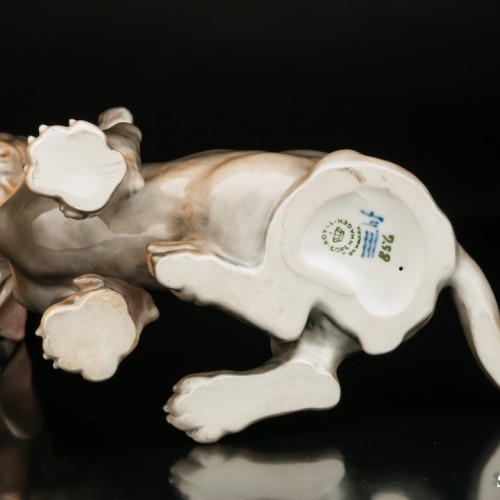 Щенок таксы с завернутым ухом, Royal Copenhagen, Дания, 1960 гг