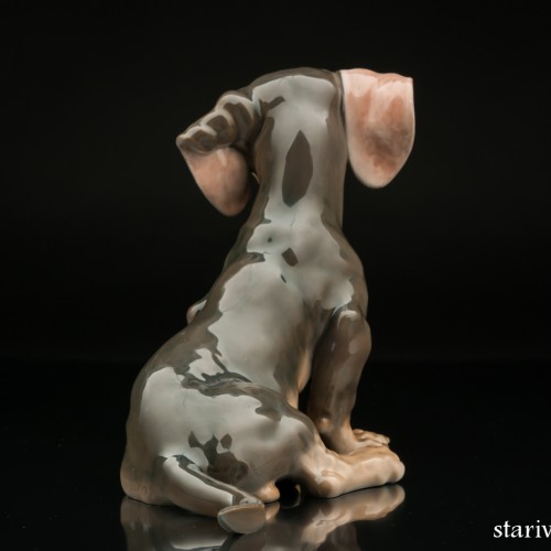 Щенок таксы с завернутым ухом, Royal Copenhagen, Дания, 1960 гг