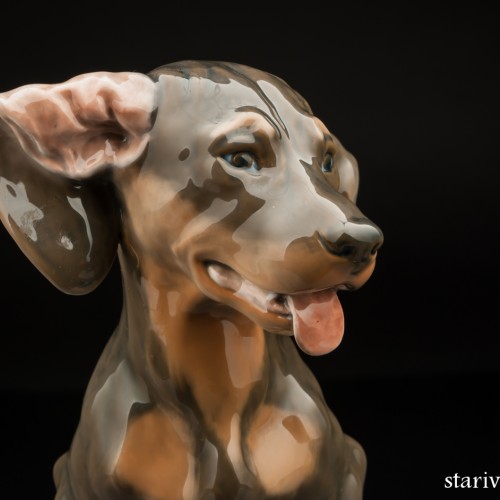 Щенок таксы с завернутым ухом, Royal Copenhagen, Дания, 1960 гг