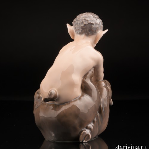 Фавн с медведем, Royal Copenhagen, Дания, 1960 гг