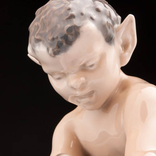 Фавн с медведем, Royal Copenhagen, Дания, 1960 гг