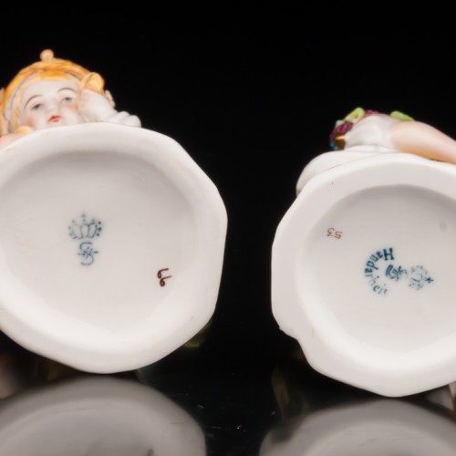 Мальчик и девочка, Sitzendorf, Германия, после 1950 г