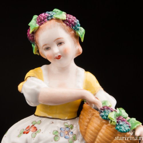 Мальчик и девочка, Sitzendorf, Германия, после 1950 г