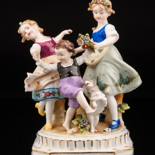 Танцующие детишки, E. A. Muller, Германия, 1890-1927 гг