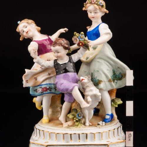 Танцующие детишки, E. A. Muller, Германия, 1890-1927 гг