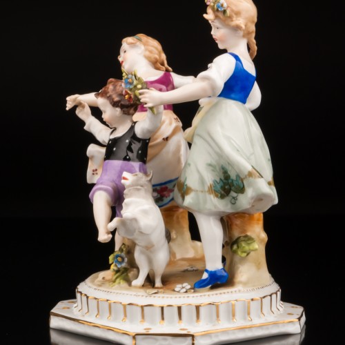 Танцующие детишки, E. A. Muller, Германия, 1890-1927 гг