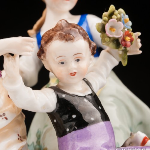 Танцующие детишки, E. A. Muller, Германия, 1890-1927 гг