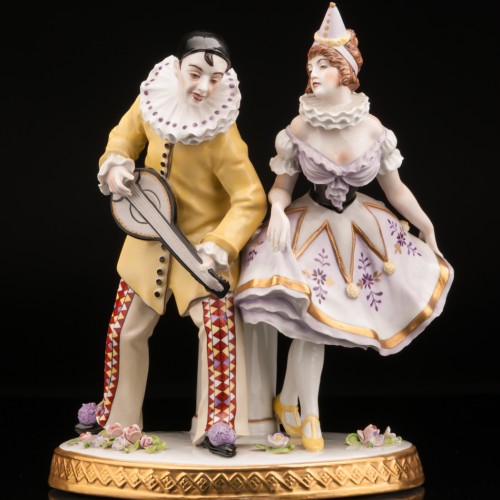 Пьеро и Коломбина, Sitzendorf, Германия, после 1950 г