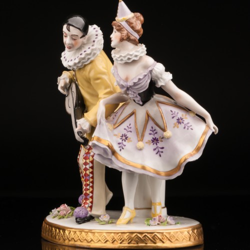 Пьеро и Коломбина, Sitzendorf, Германия, после 1950 г