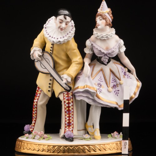 Пьеро и Коломбина, Sitzendorf, Германия, после 1950 г