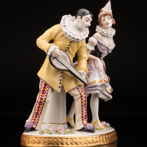 Пьеро и Коломбина, Sitzendorf, Германия, после 1950 г