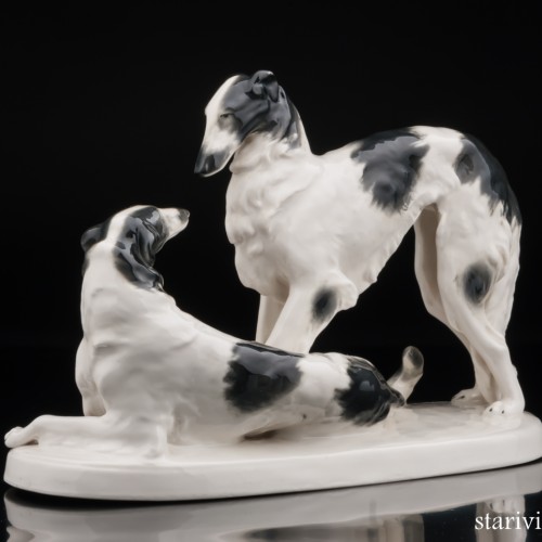 Две борзые, Carl Scheidig, Германия, 1935-90 гг