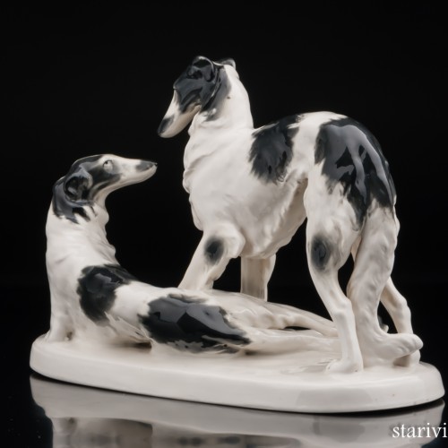 Две борзые, Carl Scheidig, Германия, 1935-90 гг