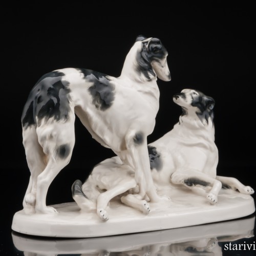 Две борзые, Carl Scheidig, Германия, 1935-90 гг