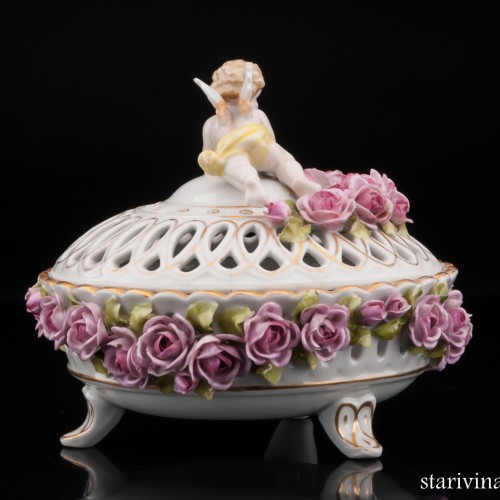 Вазочка с ангелочком, Von Schierholz, Германия, 1907-27 гг