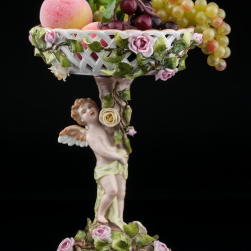 Вазочка-конфетница с ангелочком, Von Schierholz, Германия, 1907-27 гг