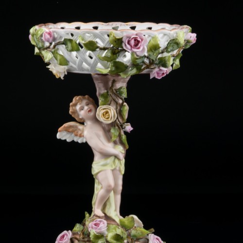 Вазочка-конфетница с ангелочком, Von Schierholz, Германия, 1907-27 гг