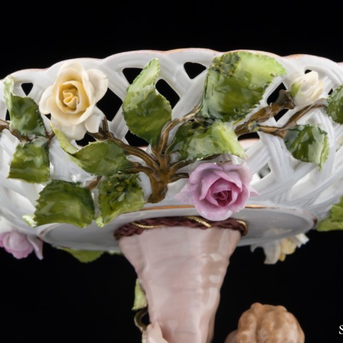 Вазочка-конфетница с ангелочком, Von Schierholz, Германия, 1907-27 гг