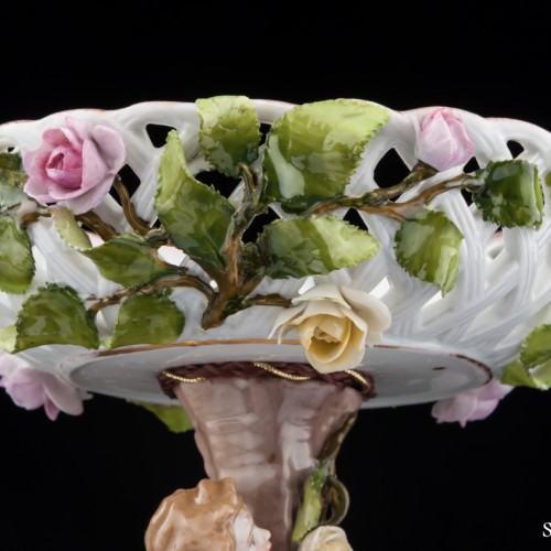 Вазочка-конфетница с ангелочком, Von Schierholz, Германия, 1907-27 гг