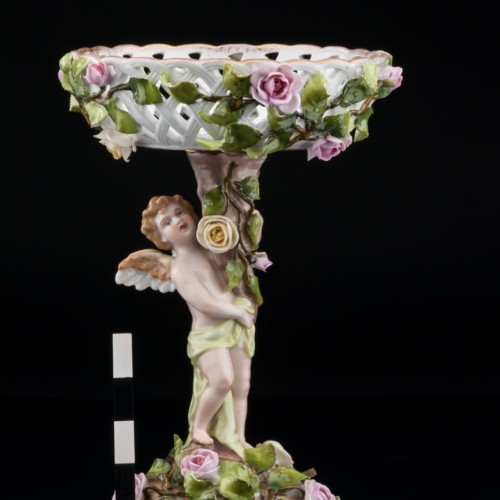 Вазочка-конфетница с ангелочком, Von Schierholz, Германия, 1907-27 гг