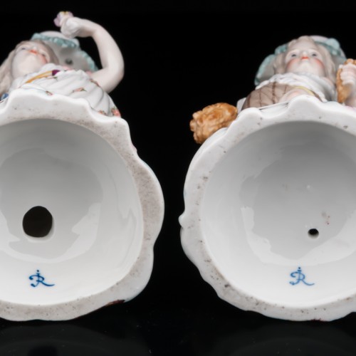 Парные подсвечники с юной парой, Франция, кон. 19 в