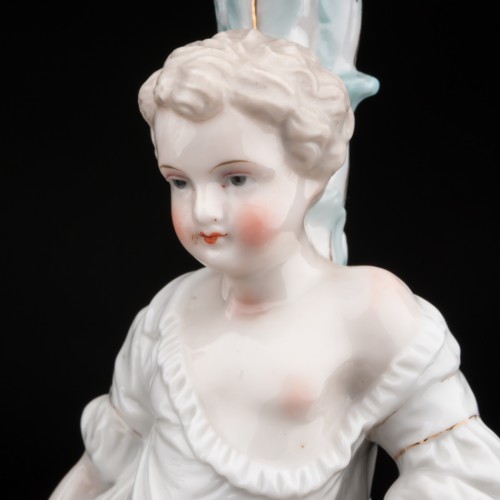 Парные подсвечники с юной парой, Франция, кон. 19 в