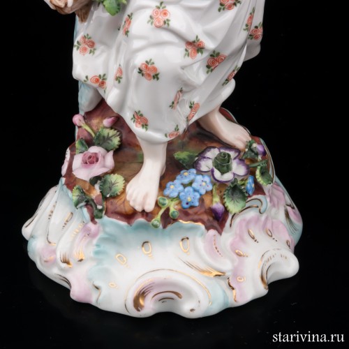 Парные подсвечники с юной парой, Франция, кон. 19 в