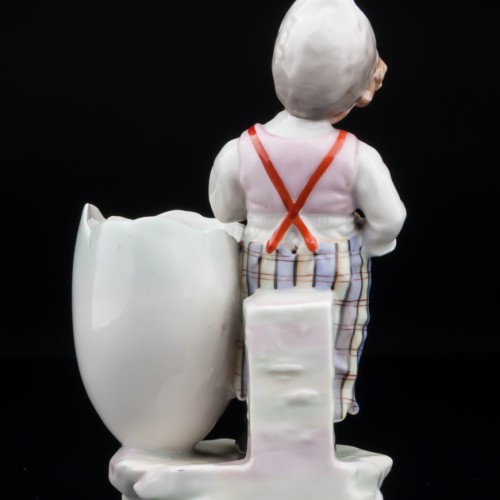 Мальчик с яблоком, E. A. Muller, Германия, 1890-1927 гг