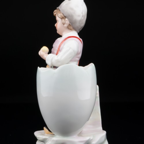 Мальчик с яблоком, E. A. Muller, Германия, 1890-1927 гг