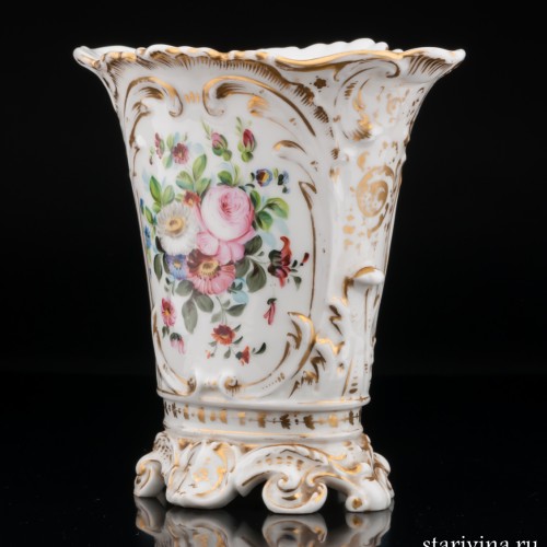 Ваза с ручной росписью, Франция, 19 в