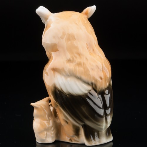 Сова с совятами, миниатюра, Sitzendorf, Германия, вт. пол. 20 в