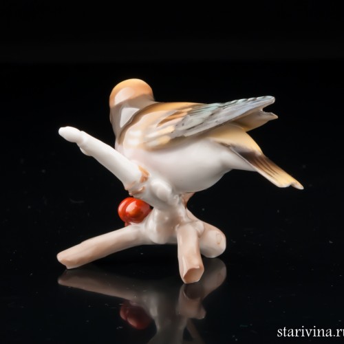 Птица Дубонос, миниатюра, Hutschenreuther, Германия, 1970 гг