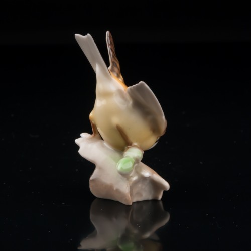 Птица хохлатая синица, миниатюра, Hutschenreuther, Германия, 1970 гг