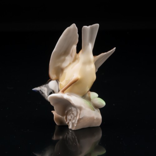 Птица хохлатая синица, миниатюра, Hutschenreuther, Германия, 1970 гг