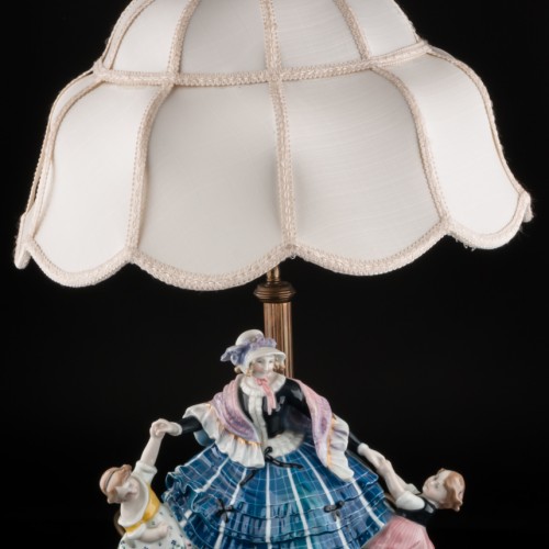 Лампа Дама с девочками, Karl Ens, Германия, 1920-30 гг