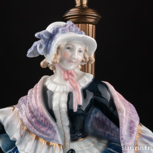 Лампа Дама с девочками, Karl Ens, Германия, 1920-30 гг