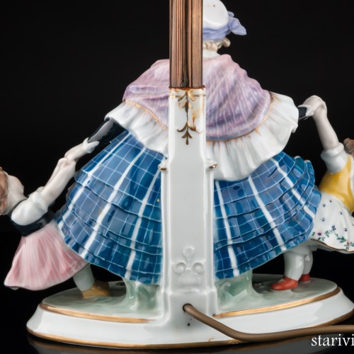 Лампа Дама с девочками, Karl Ens, Германия, 1920-30 гг