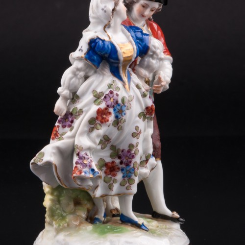 Дама с кавалером в шляпе, Volkstedt, Германия, до 1935 г