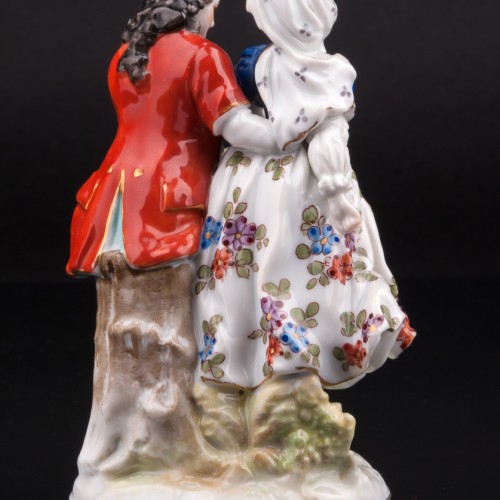 Дама с кавалером в шляпе, Volkstedt, Германия, до 1935 г